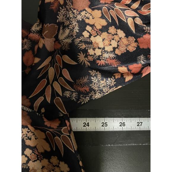 Vintage Bob Simmons Womens Muumuu Dress One Size Floral Tiered Peasant Boho 70s - Picture 4 of 6